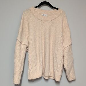 Madewell Elegant Cream Knit Sweater